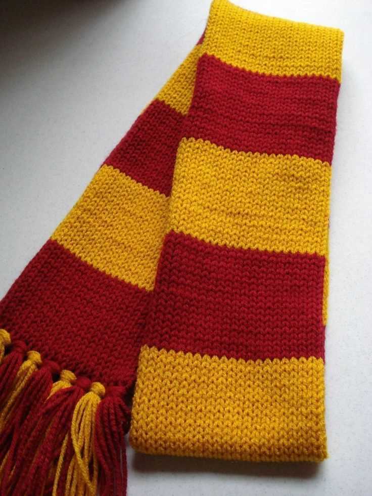 Gryffindor scarf knit pattern