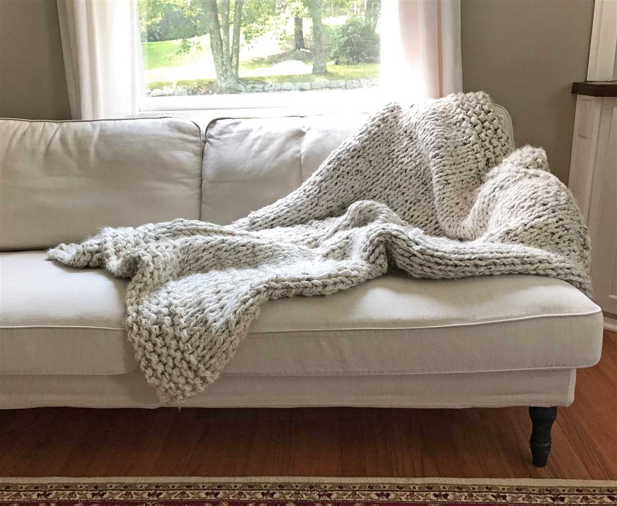 Double strand knit blanket pattern