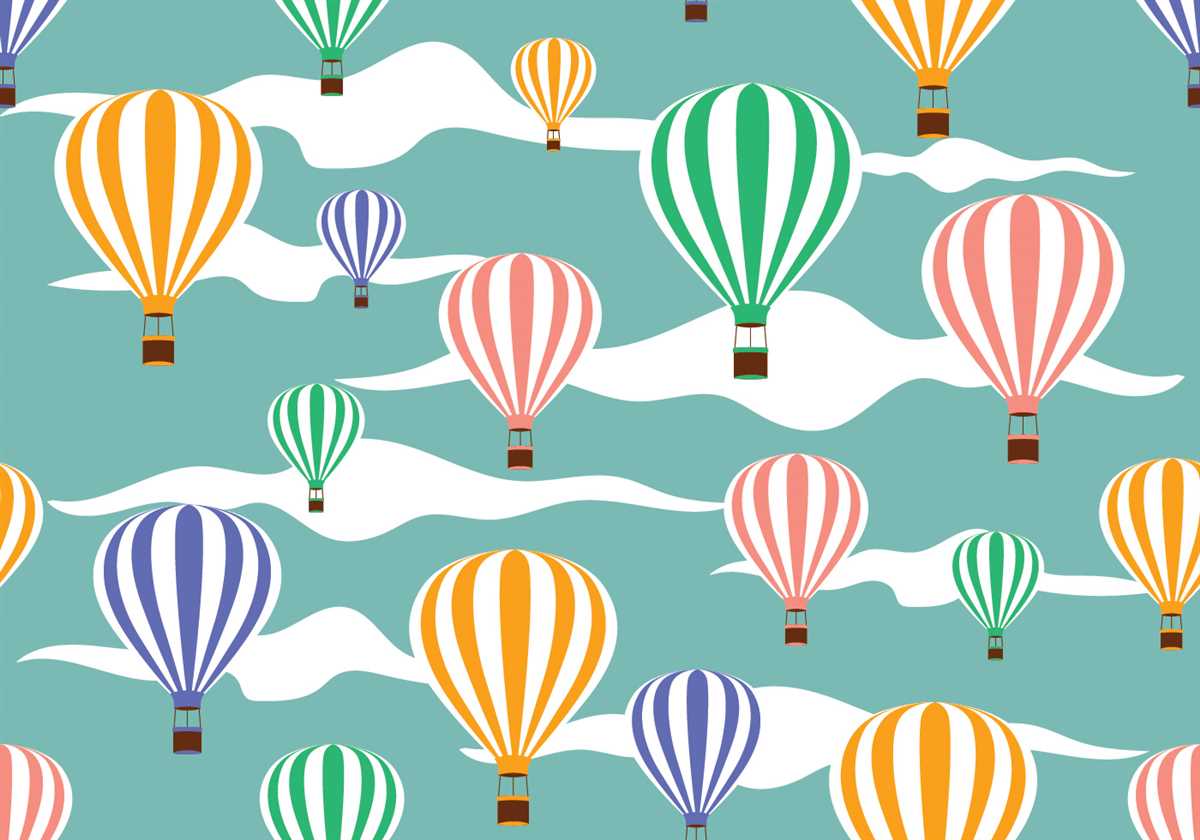 Hot air balloon knitting pattern