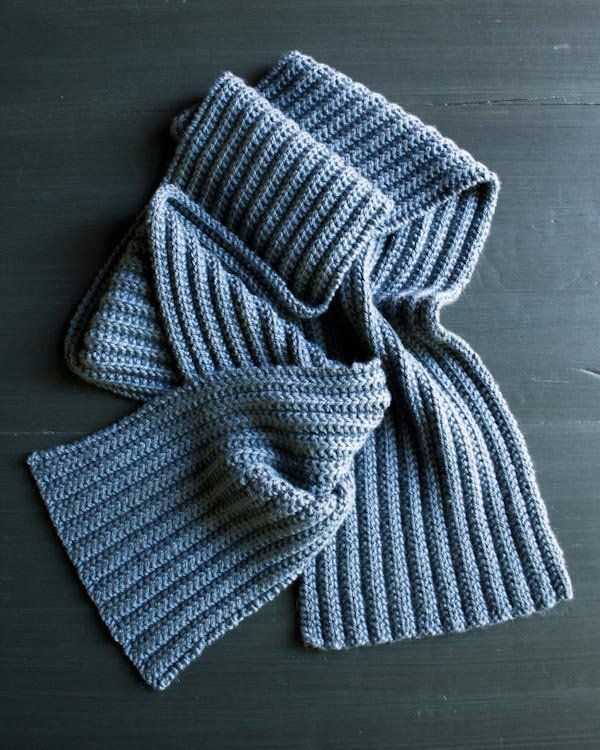 Easy knit purl scarf patterns