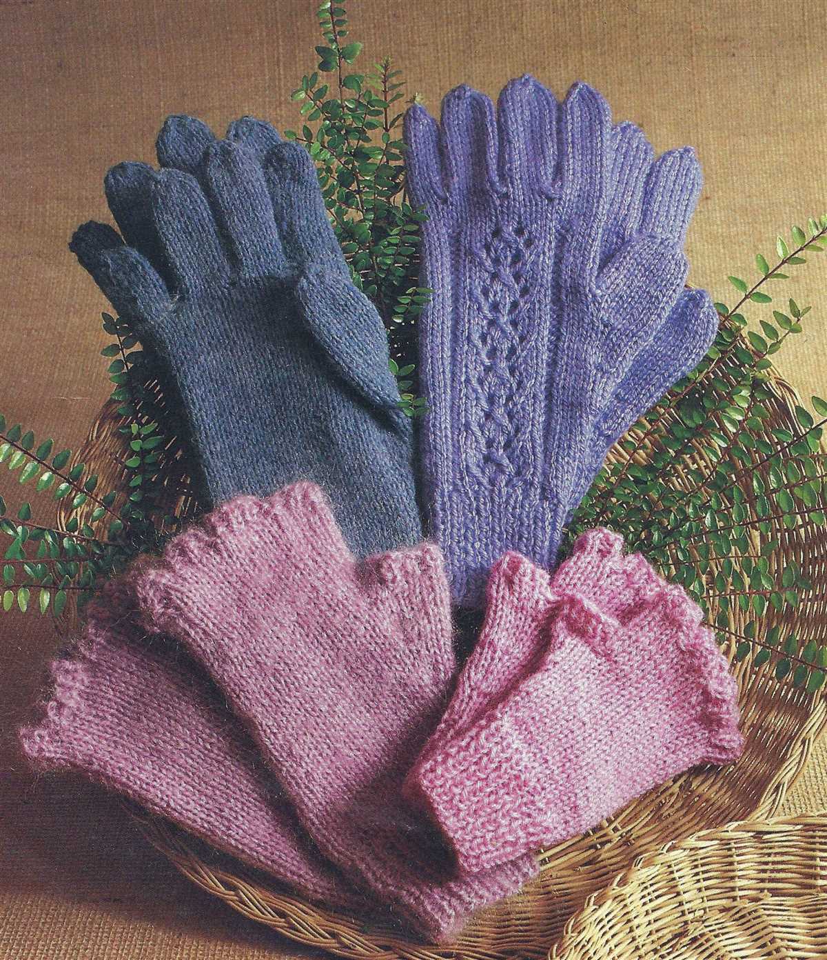 Free gloves knitting pattern