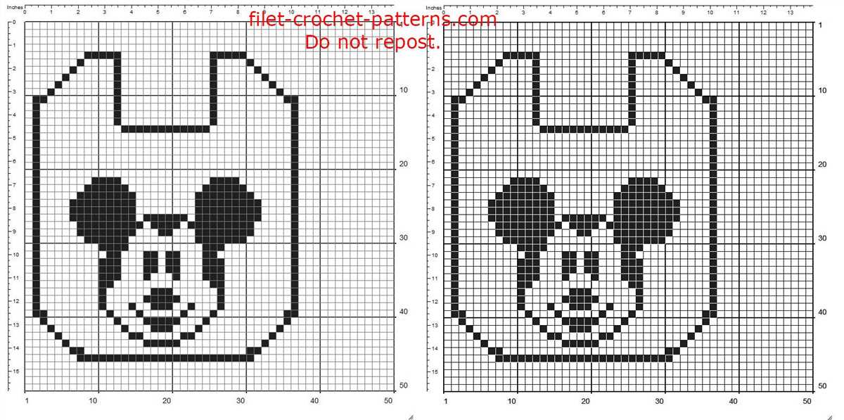 Knitted mickey mouse pattern free