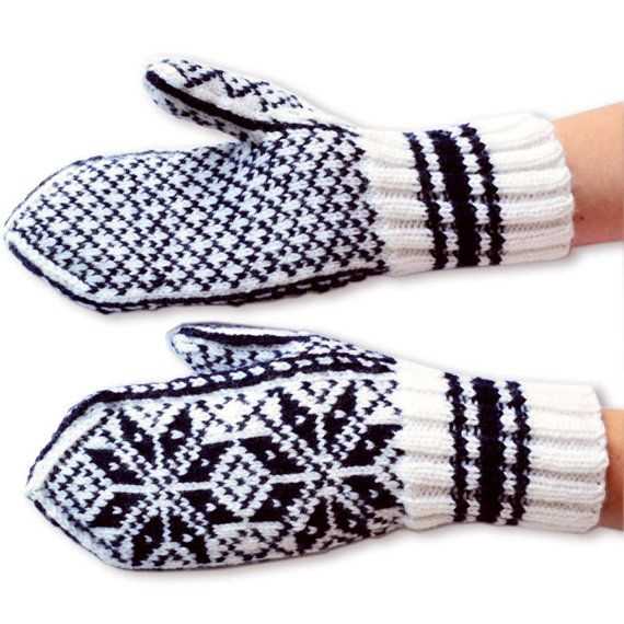 Double knit mittens pattern
