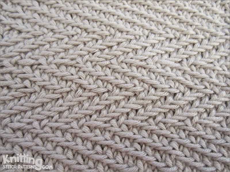 Knit one slip one pattern