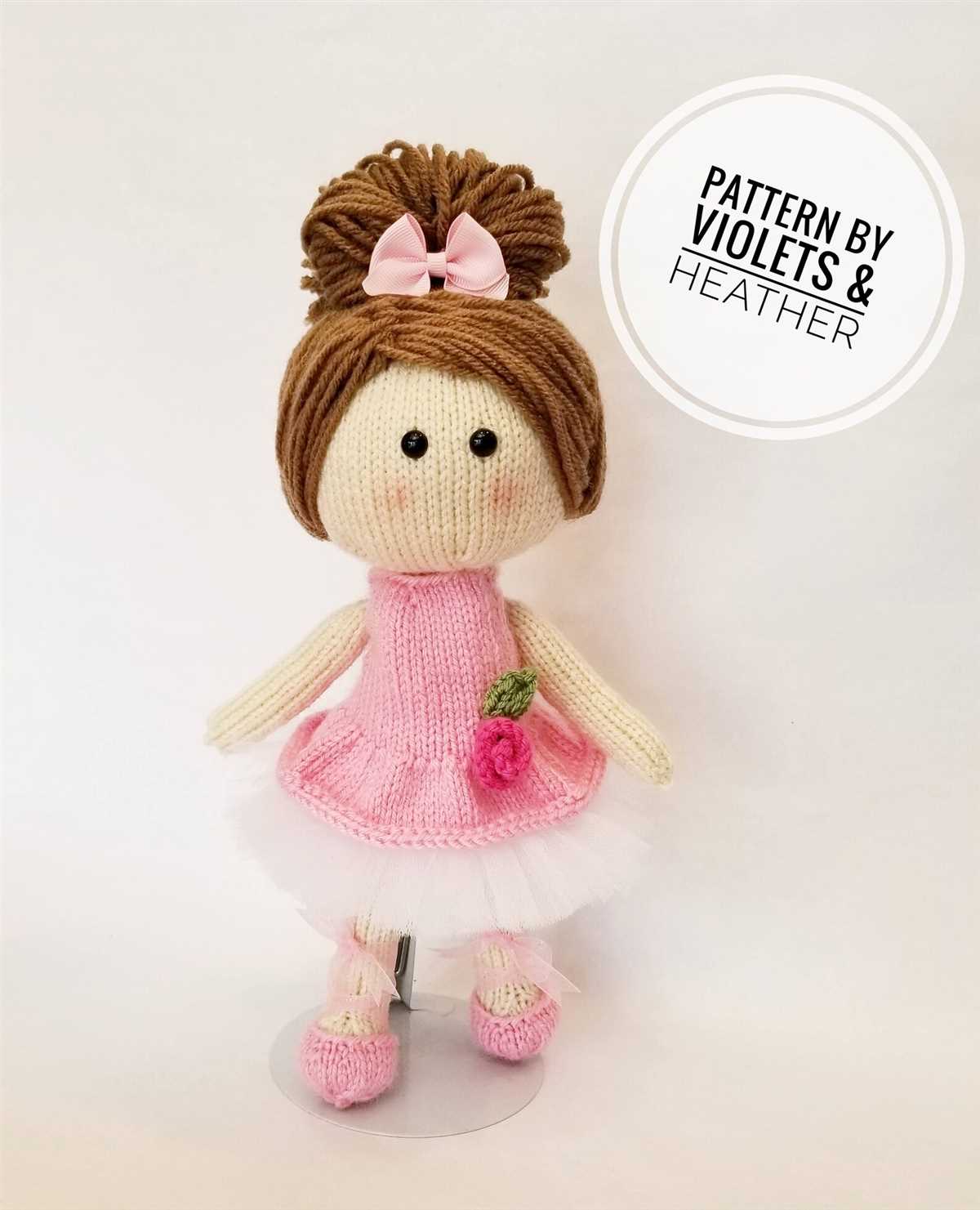 Knitted ballerina doll pattern
