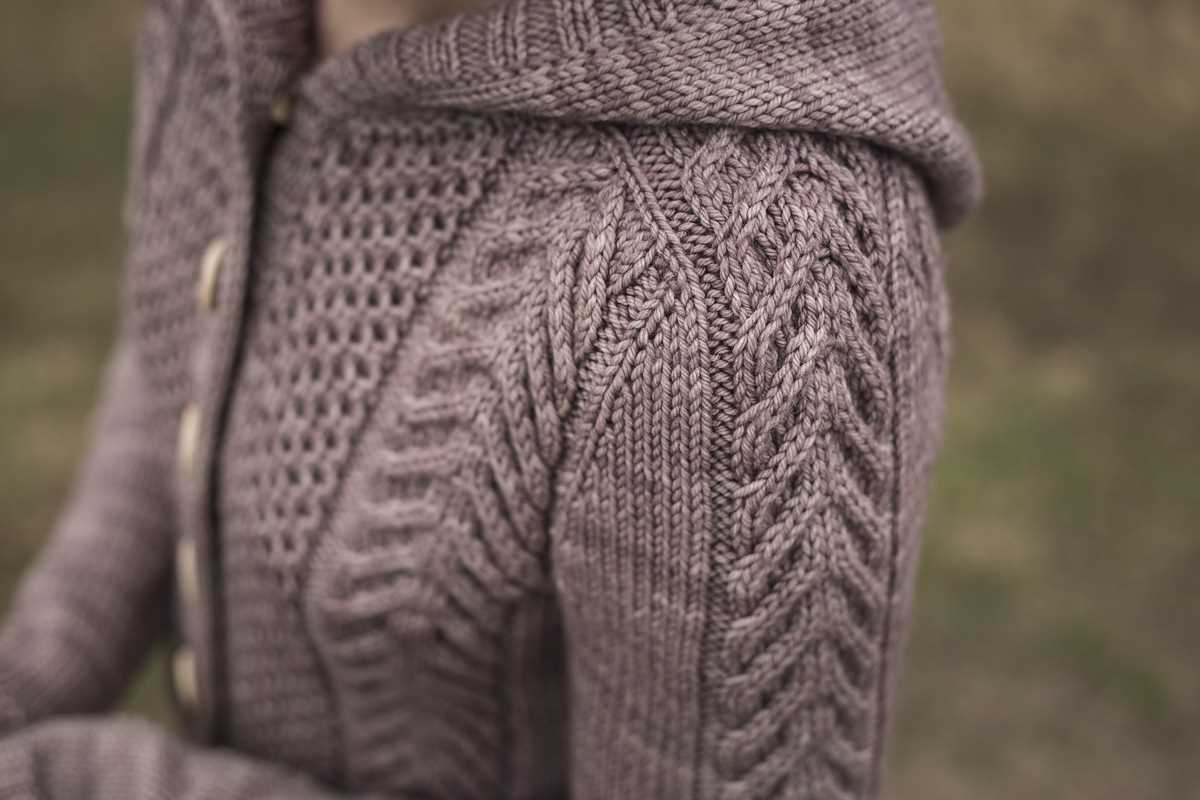 Free hooded cardigan knitting pattern
