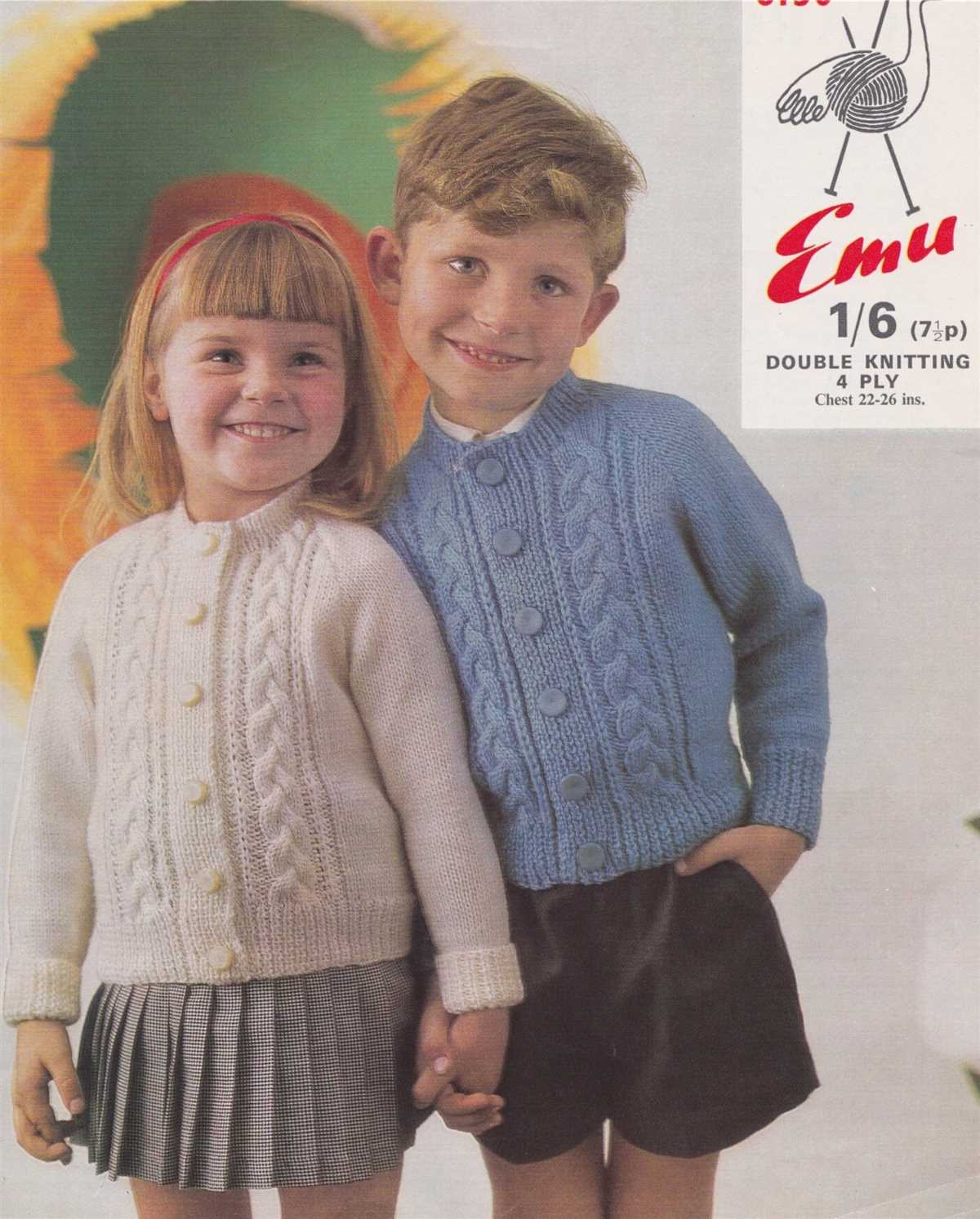 Childs cardigan free knitting pattern
