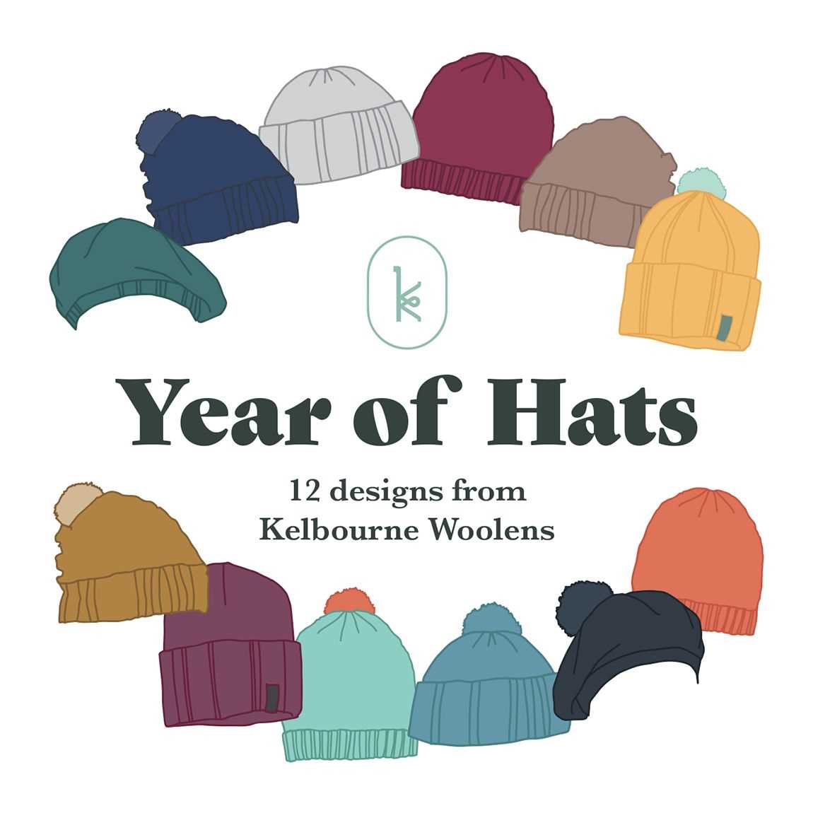 Knit hat pattern in the round
