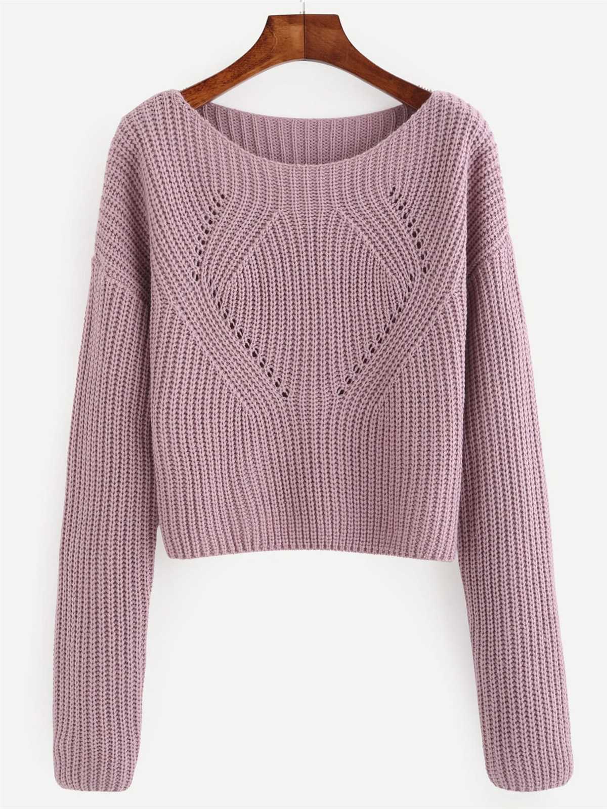 Basic knit sweater pattern
