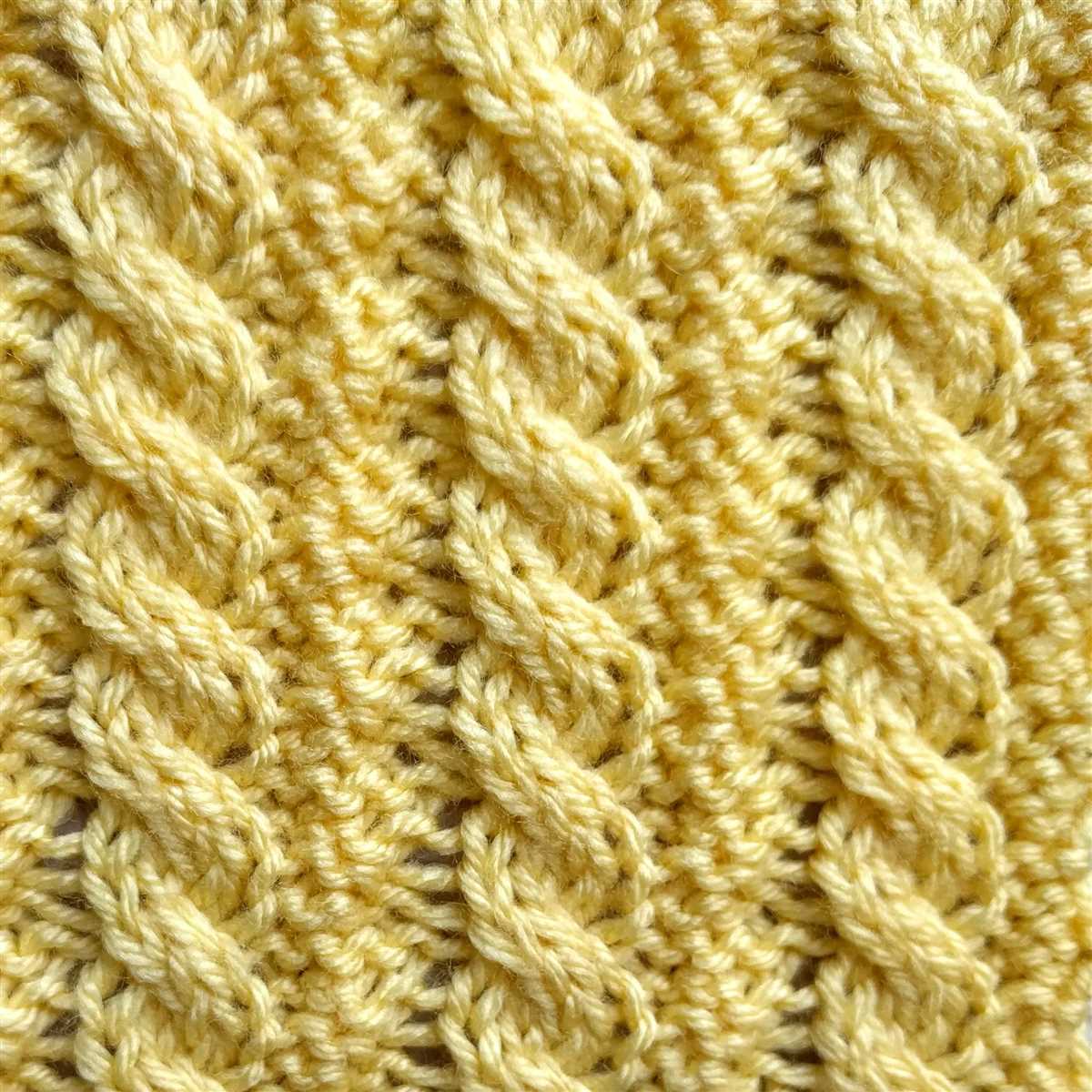 Knit rope pattern