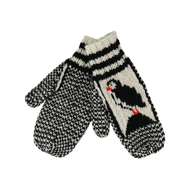 Double layer knit mitten pattern
