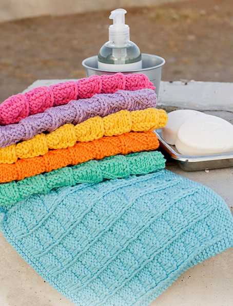 Waffle knit dishcloth pattern