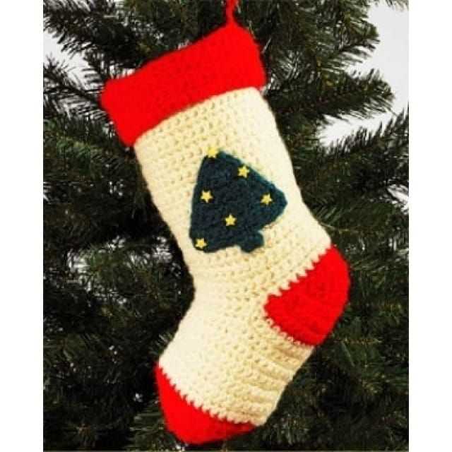 Create a Festive Christmas Tree Stocking with this Knitting Pattern Knitted christmas tree stocking pattern