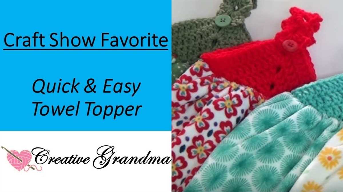 Knitted tea towel topper pattern