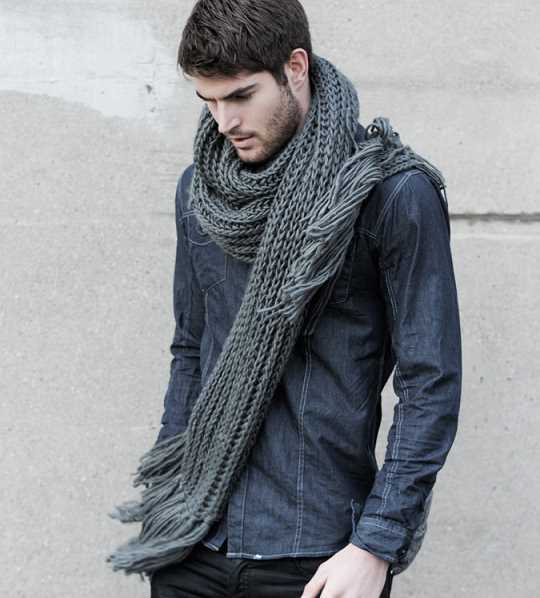 Free knitting patterns mens scarf