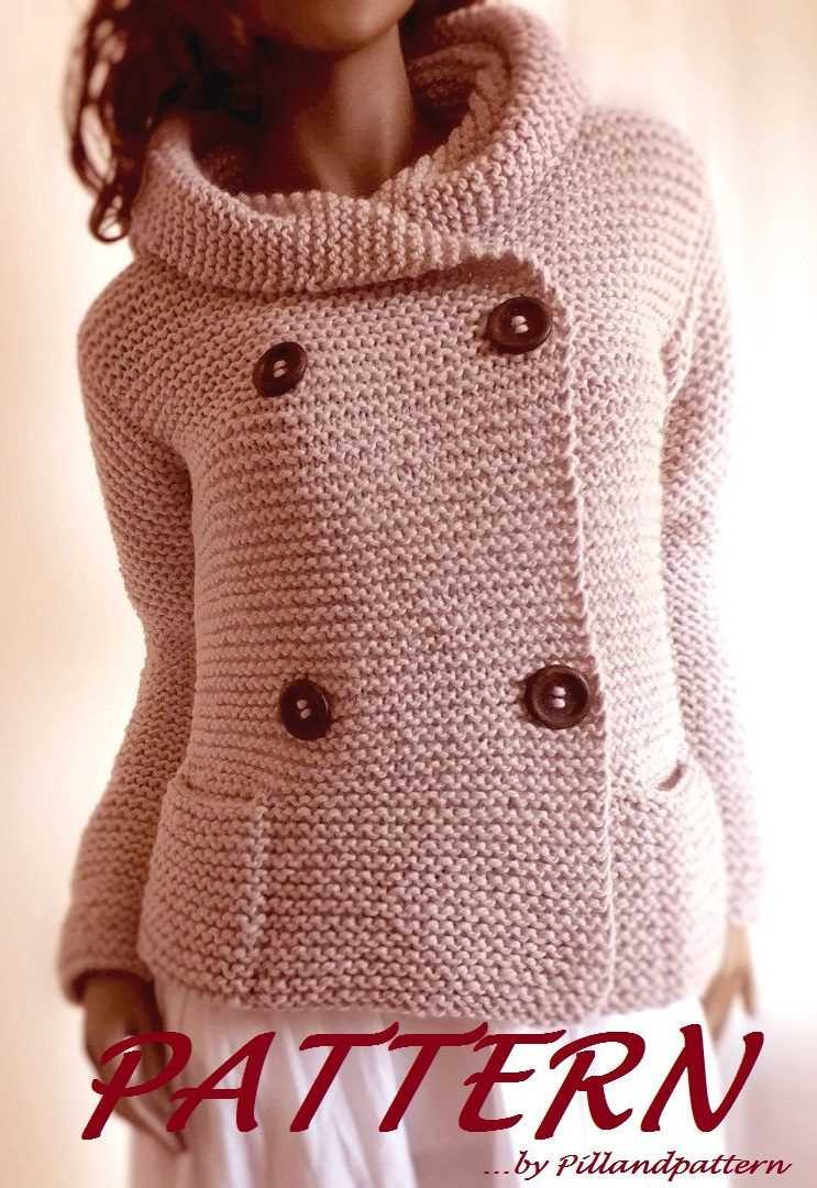 Womens hooded cardigan knitting pattern