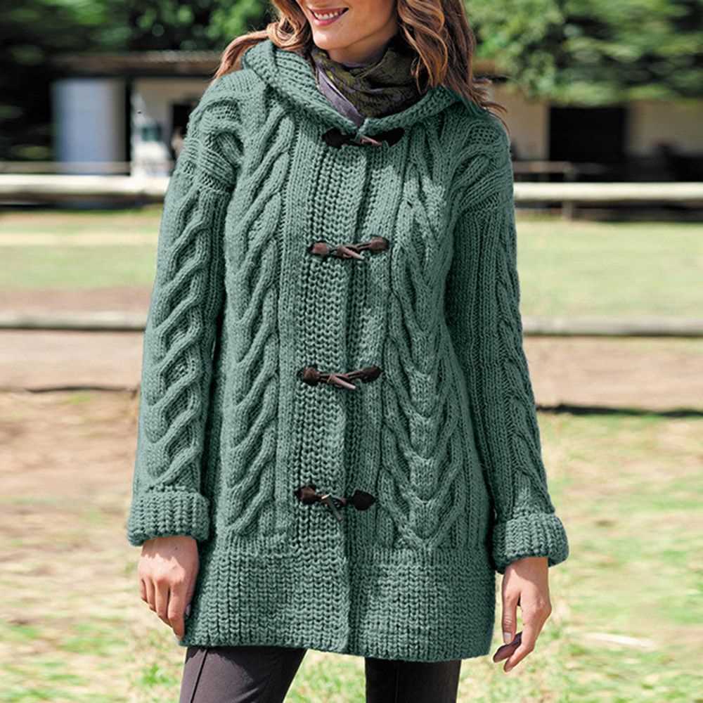 Womens hooded cardigan knitting pattern