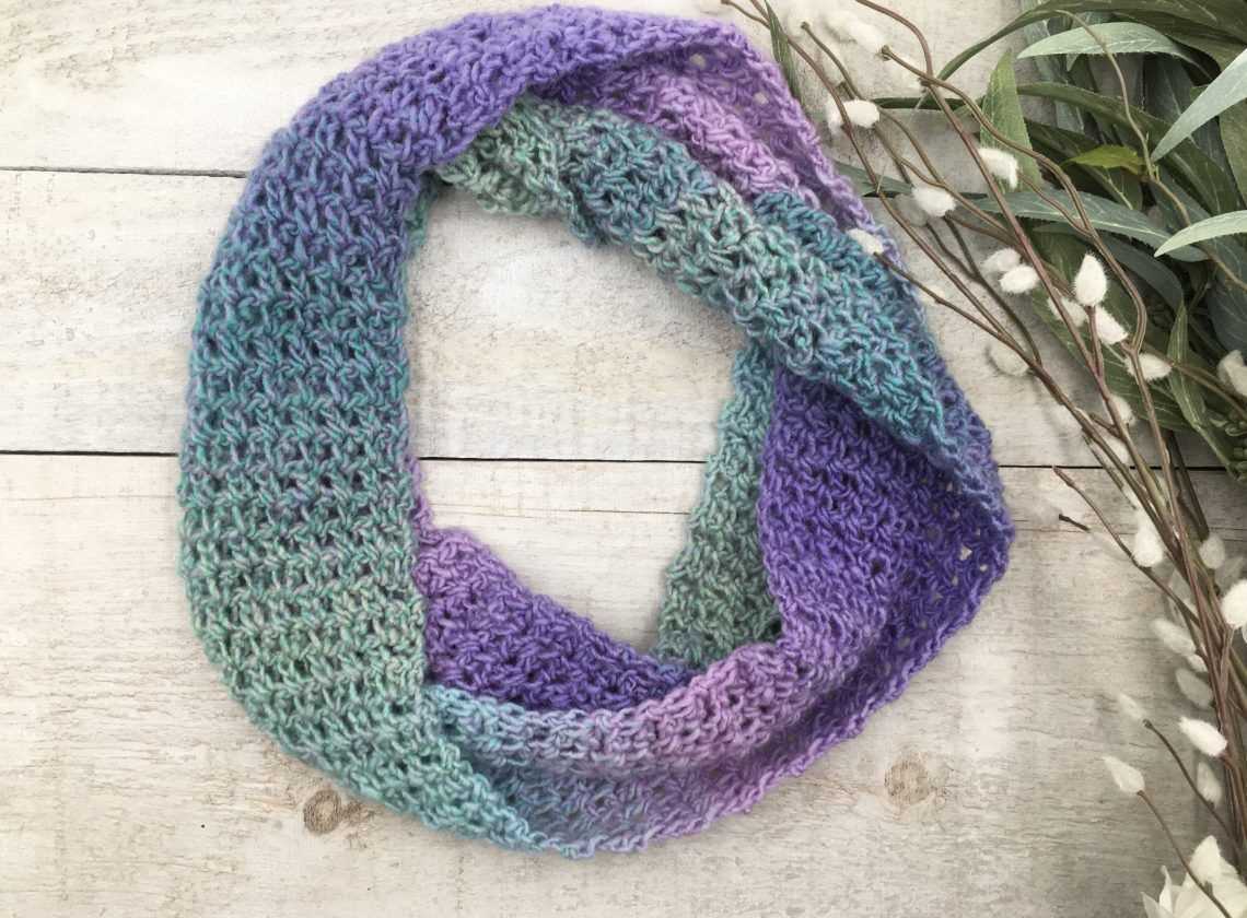 One skein knit cowl free pattern