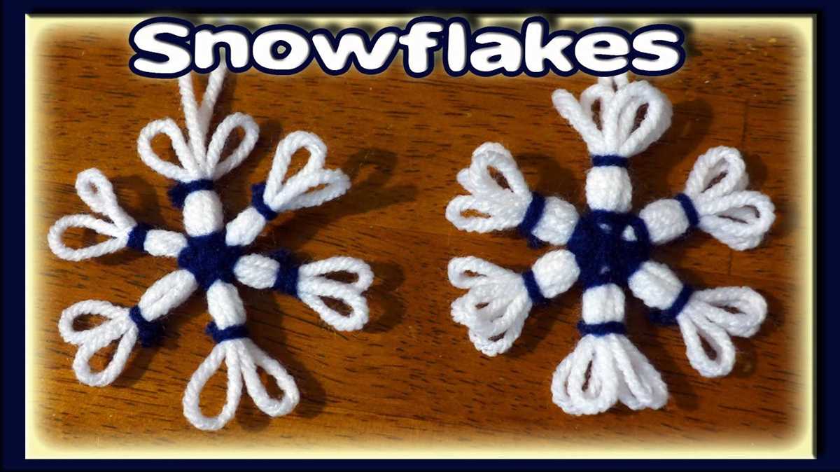 How to knit snowflake pattern