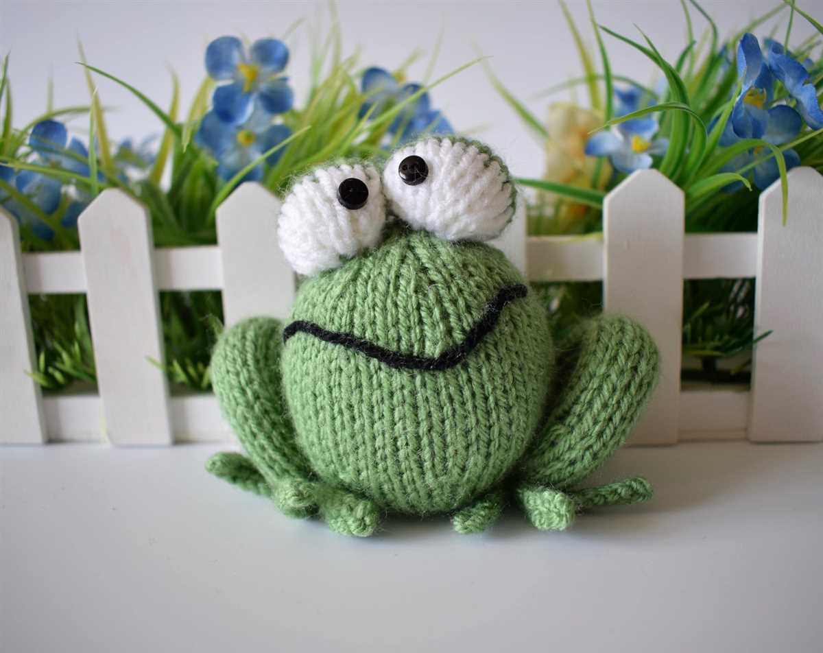Frog knitting pattern