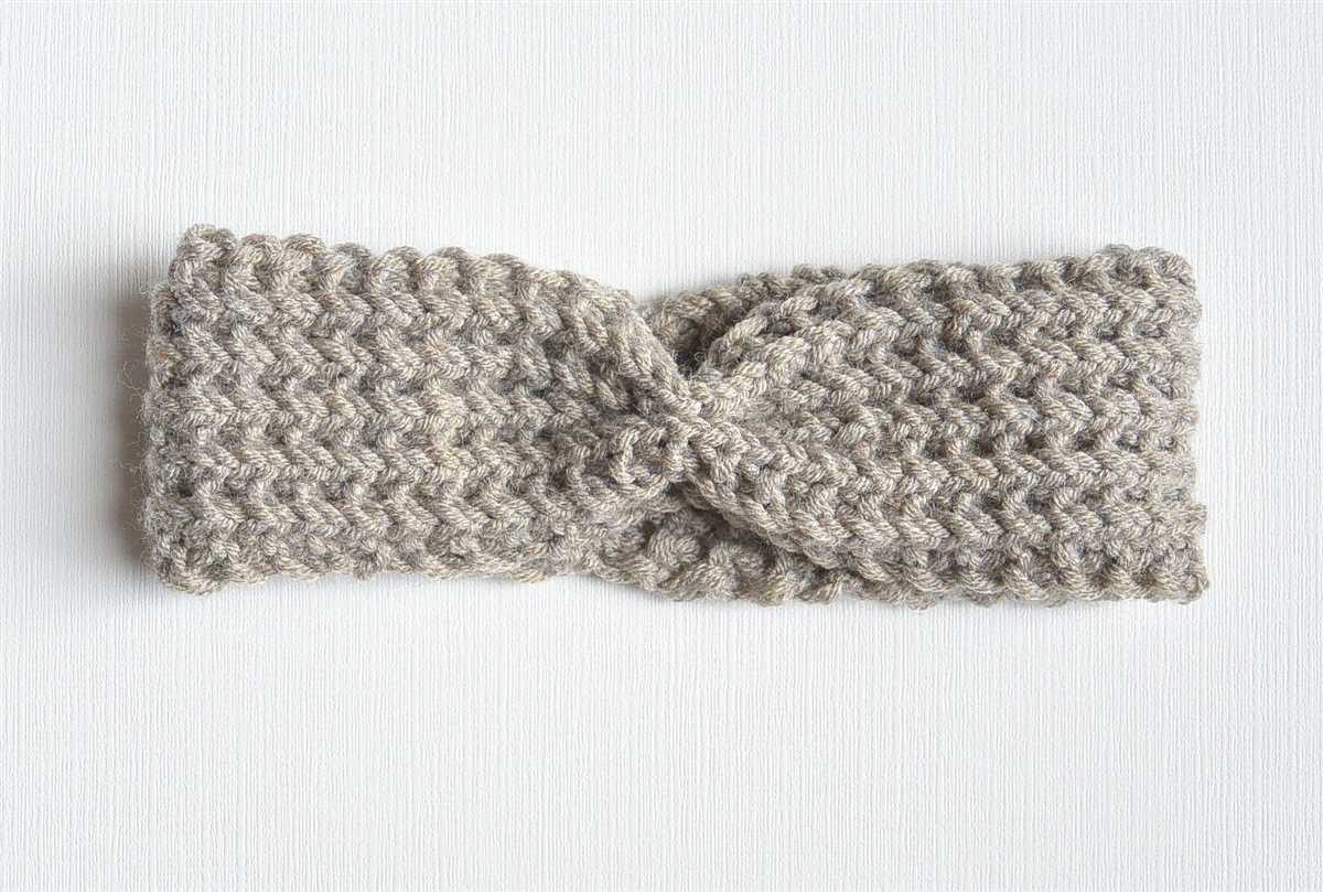 Ribbed headband knitting pattern