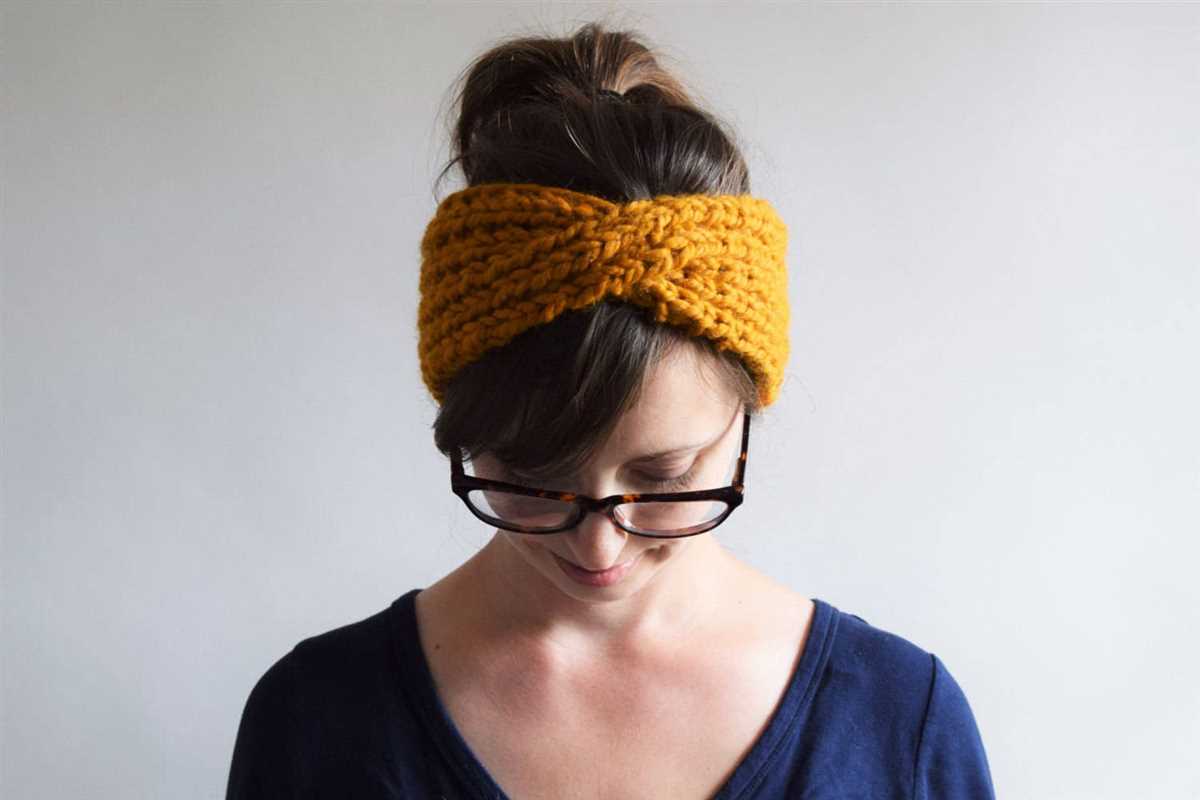 Free knitting pattern twisted headband