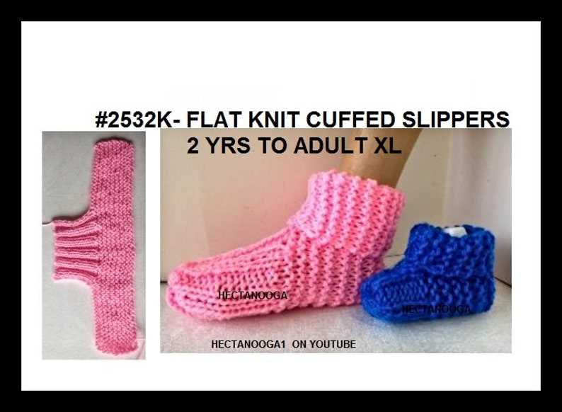 Knit slippers pattern free easy