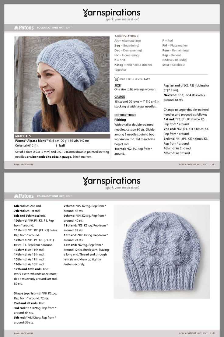 Easy knitting baby hat patterns for beginners