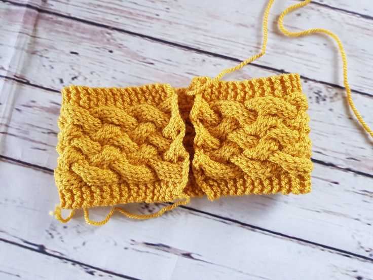 Cable headband free knitting pattern