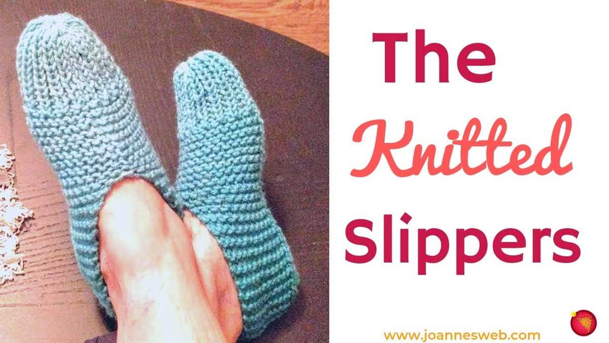 Phentex slippers knitting pattern