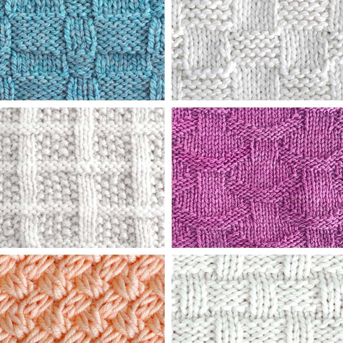 Open weave knitting patterns