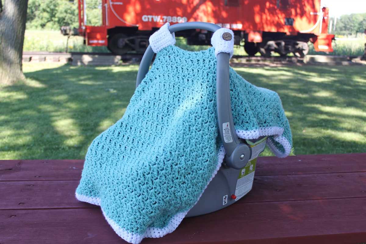 Knitted car seat blanket free pattern