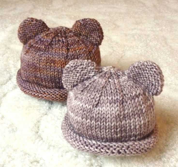 Bear hat knitting pattern