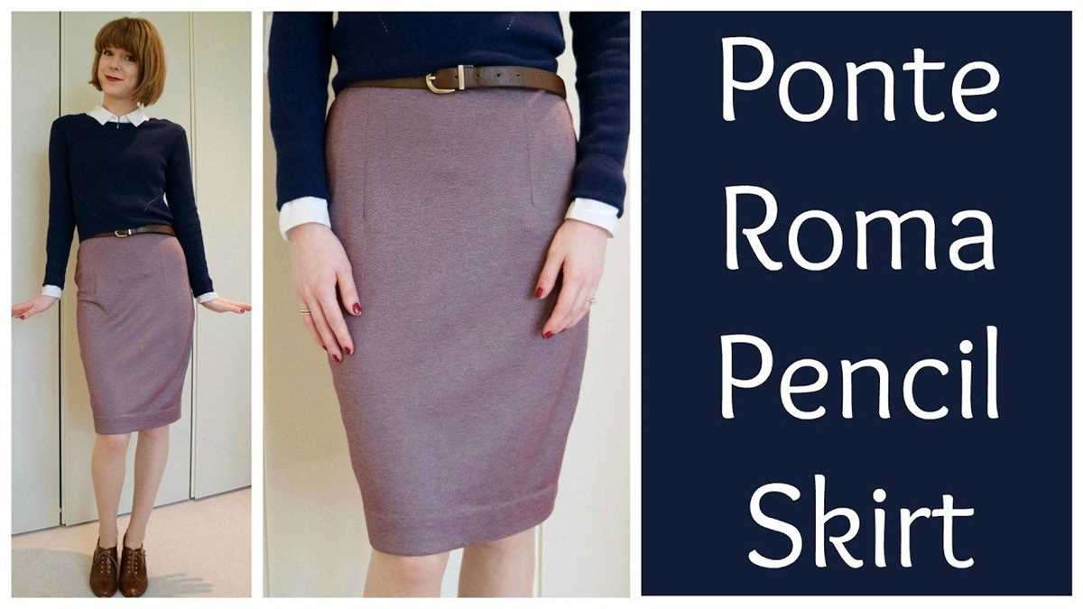 Knit pencil skirt pattern