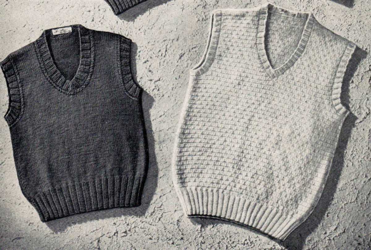 Knitted vest patterns
