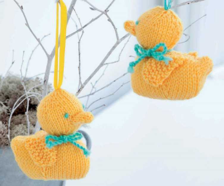 Easter duck knitting pattern