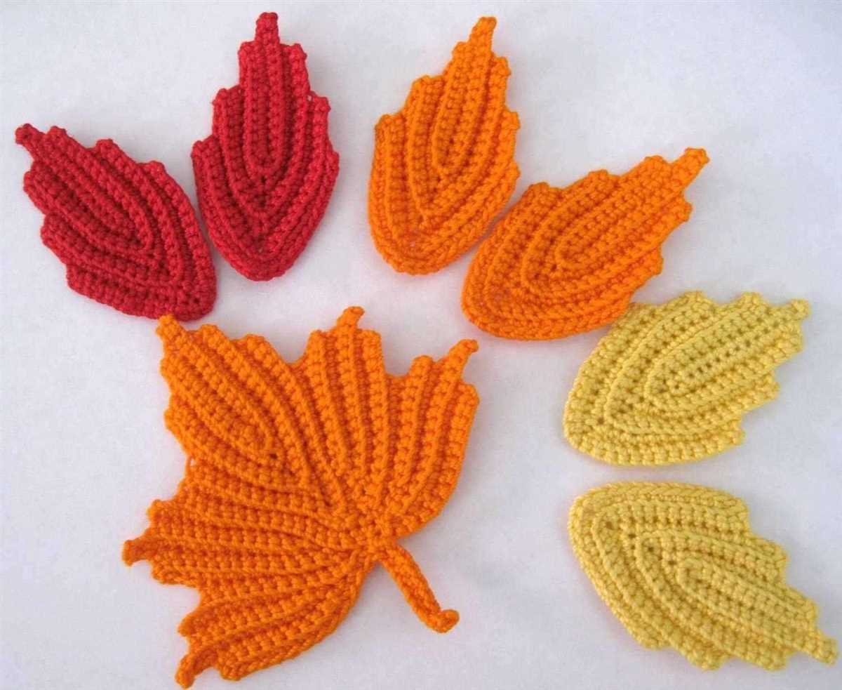 Small knit leaf pattern
