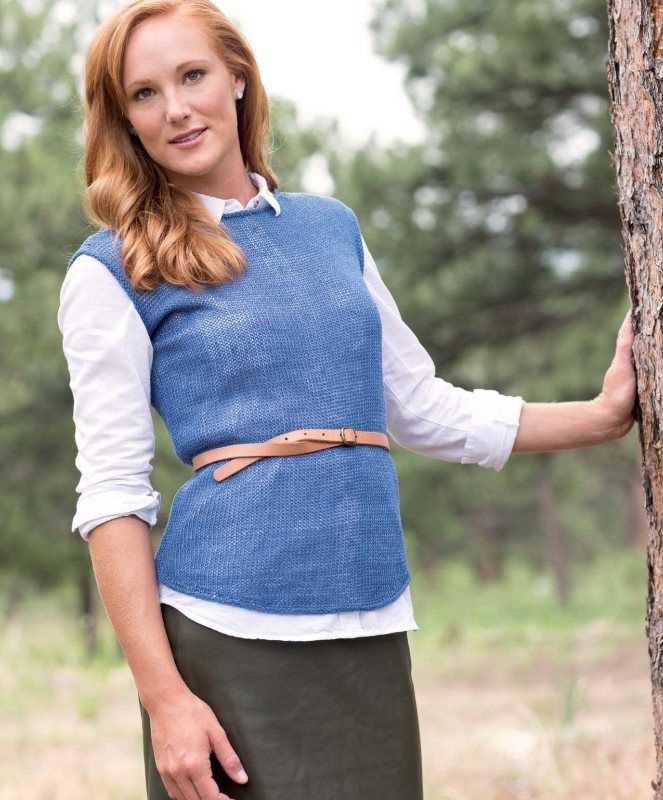 Sleeveless pullover knitting pattern