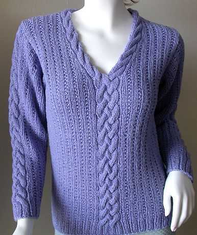 V-neck cardigan knitting pattern free