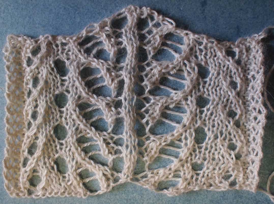 Knit lace pattern free