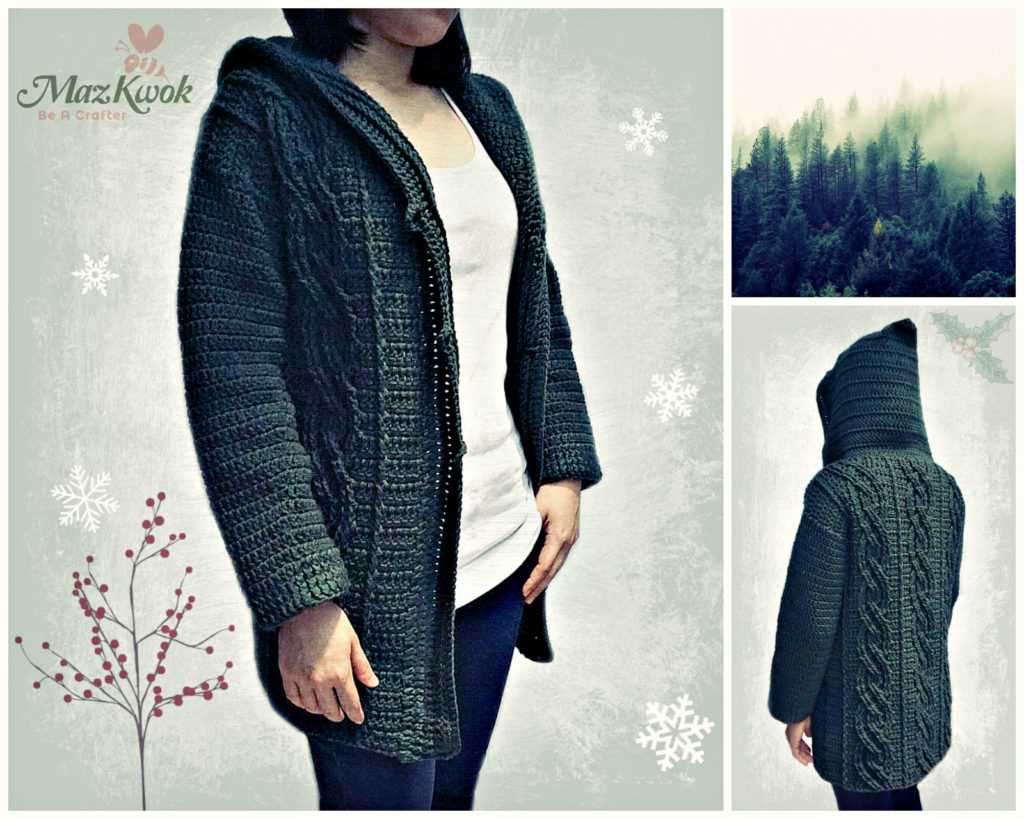 Knitted hooded sweater pattern free