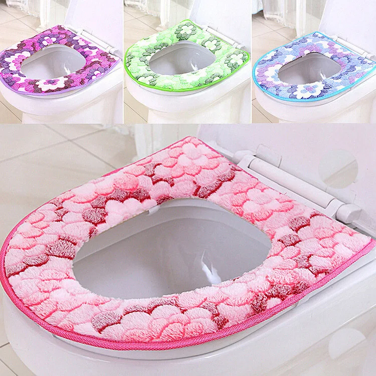 Knitted toilet seat cover pattern